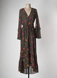 Robe longue noir WILD femme