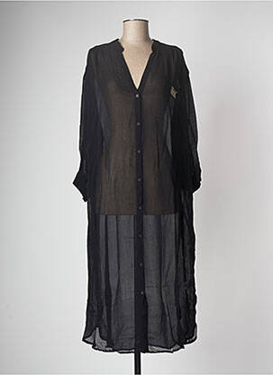 Robe mi-longue noir SACK'S femme