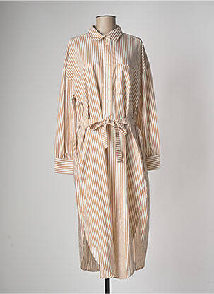 Robe mi-longue beige SECOND FEMALE femme