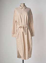 Robe mi-longue beige SECOND FEMALE femme