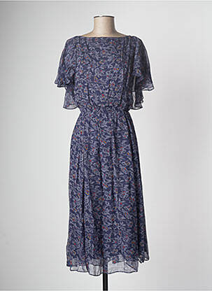 Robe mi-longue bleu SESSUN femme