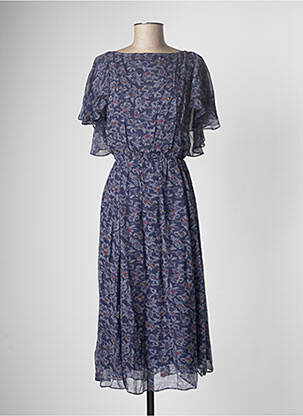 Robe mi-longue bleu SESSUN pour femme