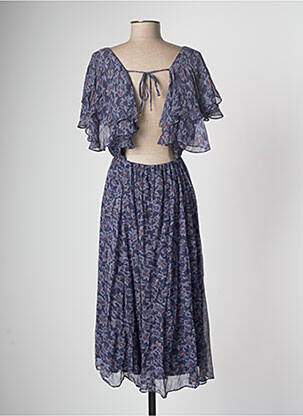 Robe mi-longue bleu SESSUN femme