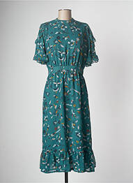 Robe mi-longue vert SESSUN femme
