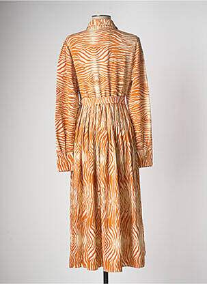 Robe mi-longue beige OBJECT femme