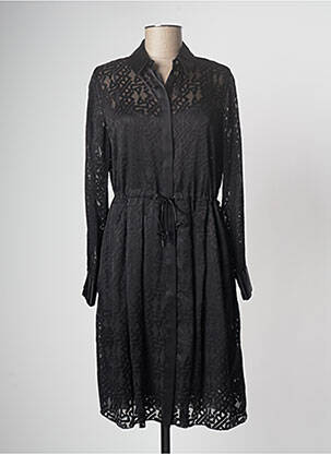 Robe mi-longue noir KARL LAGERFELD pour femme