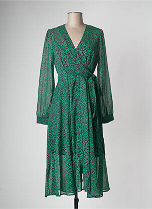 Robe mi-longue vert IMPERIAL femme