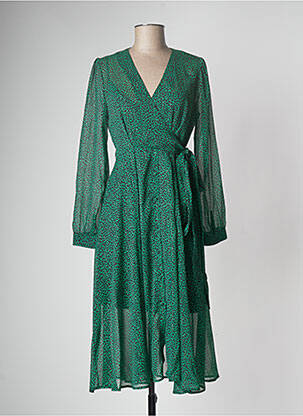 Robe mi-longue vert IMPERIAL pour femme