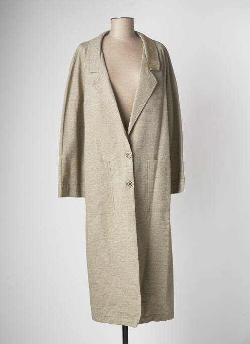 Manteau long beige NATHALIE VLEESCHOUWER pour femme