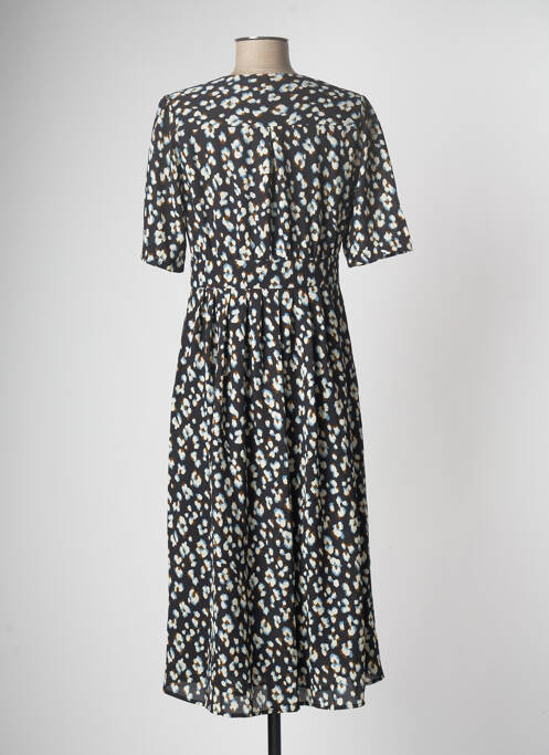 Robe mi-longue noir DAY OFF pour femme