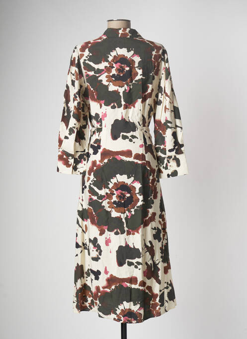 Robe mi-longue beige OBJECT pour femme