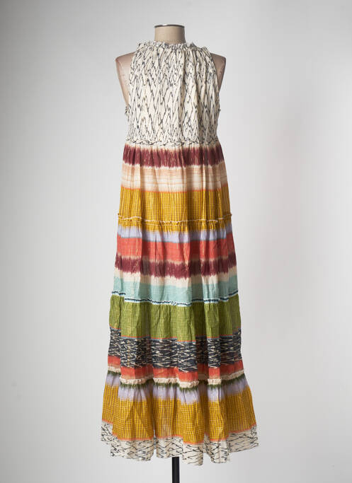 Robe longue orange M.A.B.E pour femme