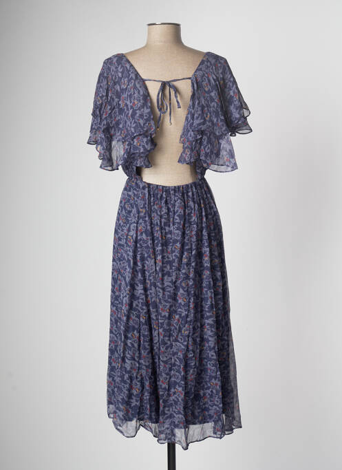 Robe mi-longue bleu SESSUN pour femme