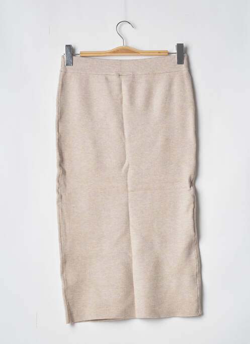 Jupe mi-longue beige VILA pour femme