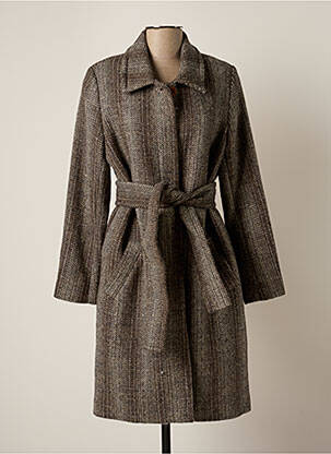 Manteau long gris SESSUN femme