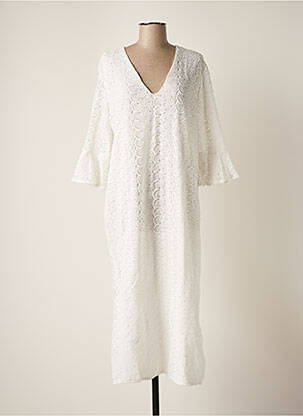 Robe mi-longue blanc DAY OFF femme