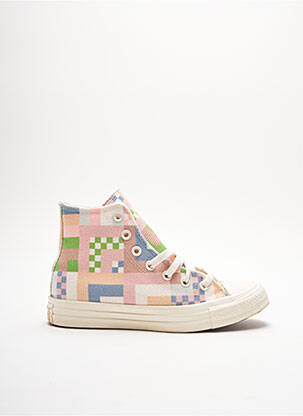 Converse rose outlet pas cher femme