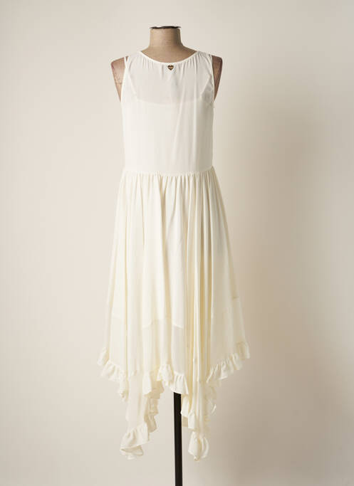 Robe mi-longue blanc TWINSET femme