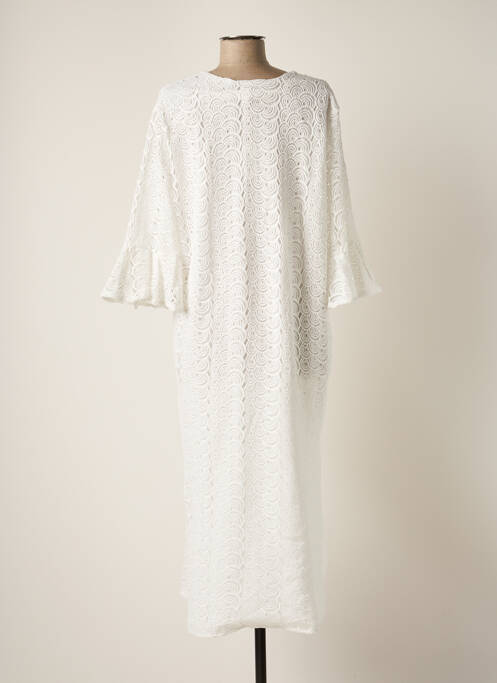 Robe mi-longue blanc DAY OFF pour femme