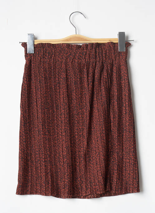 Jupe courte orange SELECTED pour femme