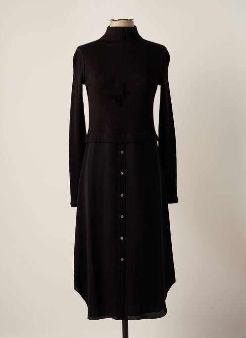 Robe mi-longue noir THEORY pour femme