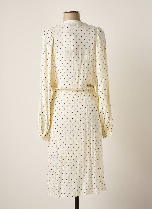 Robe mi-longue beige SECOND FEMALE pour femme