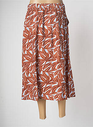 Jupe mi-longue rouge OBJECT femme