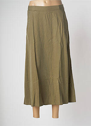 Jupe mi-longue vert OBJECT femme