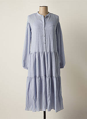 Robe mi-longue bleu SAMSOE & SAMSOE femme