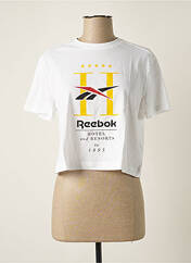 T-shirt blanc REEBOK pour femme seconde vue