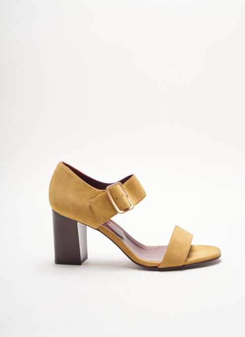 Sandales/Nu pieds jaune AVRIL GAU pour femme