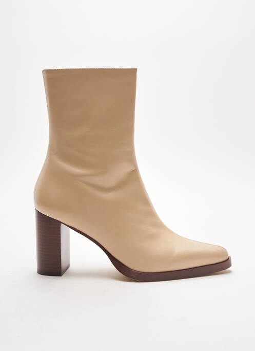 Bottines/Boots beige SARENZA pour femme