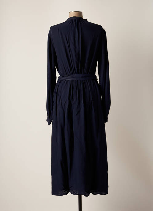 Robe mi-longue bleu POMANDERE femme