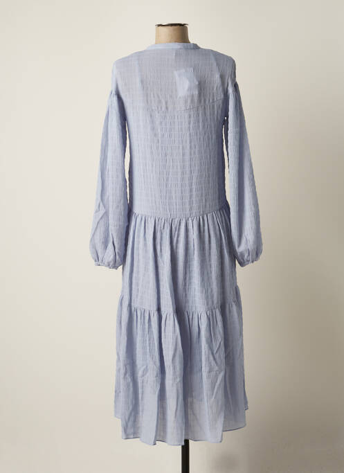 Robe mi-longue bleu SAMSOE & SAMSOE pour femme