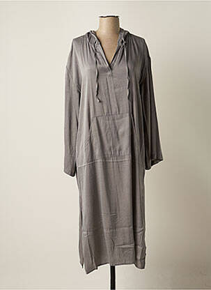 Robe mi-longue gris SACK'S femme