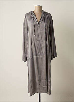 Robe mi-longue gris SACK'S pour femme