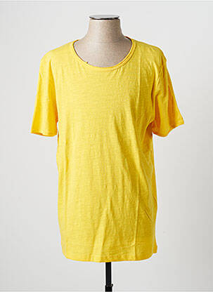 T-shirt jaune SELECTED pour homme