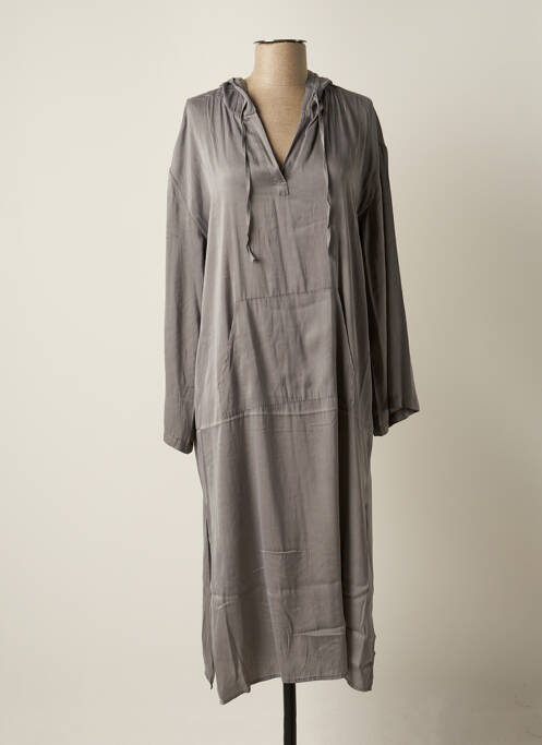 Robe mi-longue gris SACK'S pour femme