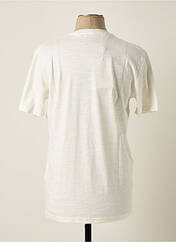 T-shirt blanc SELECTED pour homme seconde vue