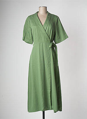 Robe mi-longue vert SELECTED pour femme