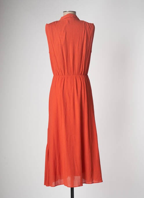 Robe mi-longue orange SESSUN pour femme