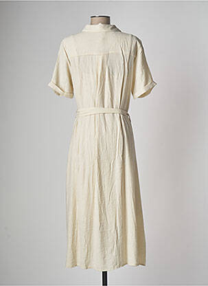 Robe mi-longue beige OBJECT femme