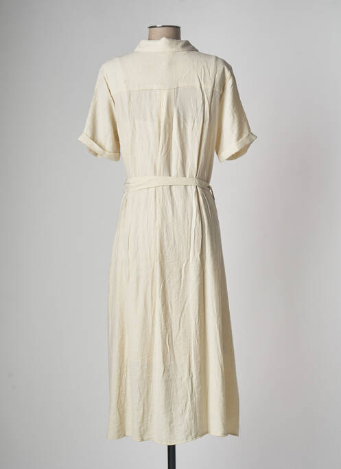 Robe mi-longue beige OBJECT pour femme