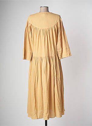 Robe mi-longue jaune SAMSOE & SAMSOE femme