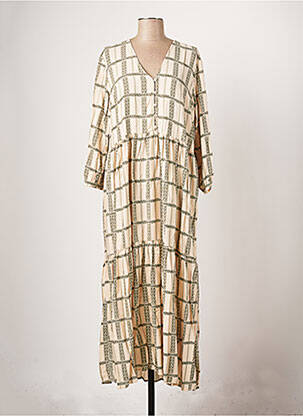 Robe mi-longue beige Y.A.S femme