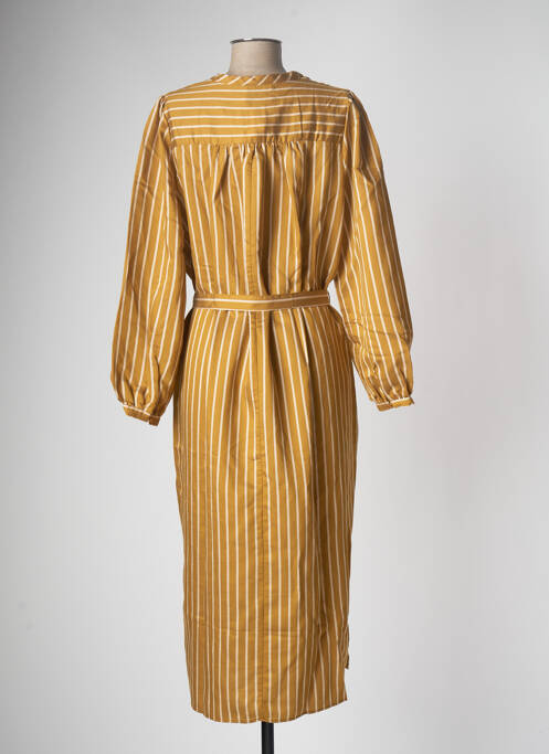 Robe mi-longue beige SECOND FEMALE pour femme