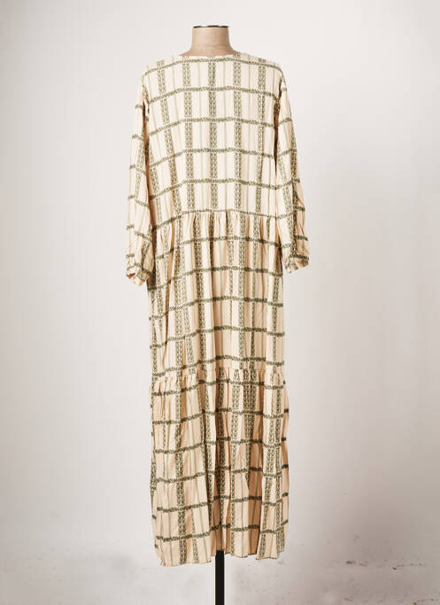 Robe mi-longue beige Y.A.S pour femme