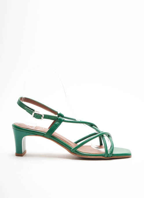 Sandales/Nu pieds vert SARENZA pour femme