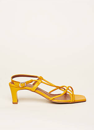 Sandales/Nu pieds jaune SARENZA pour femme