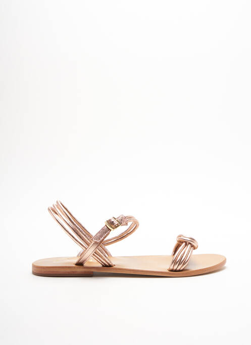 Sandales/Nu pieds or WHITE SUN pour femme